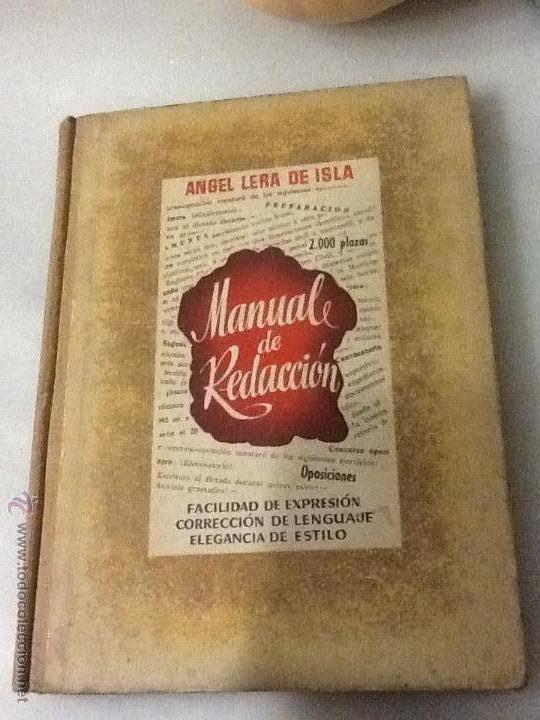 Libros de segunda mano: MANUAL DE REDACCI&Oacute;N Angel Lera de Isla - Foto 1