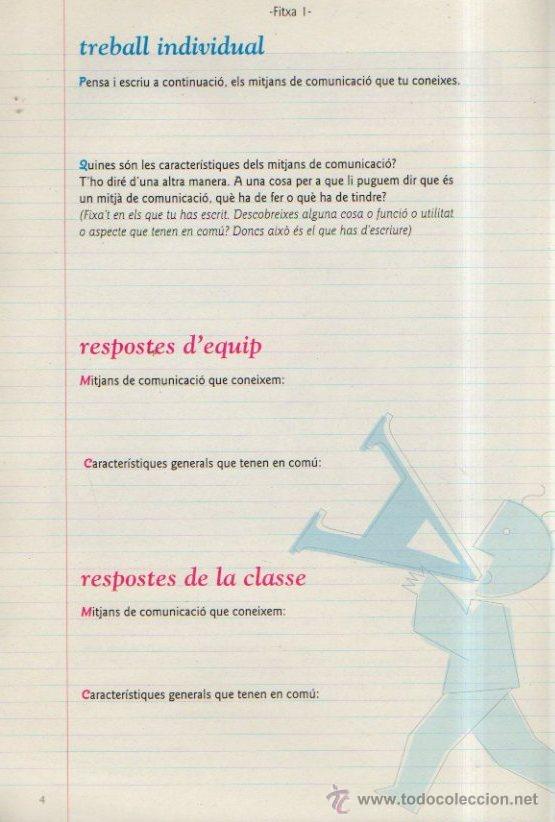 Libros de segunda mano: CUADERNO ESCOLAR EL CAMPANAR DE LA VILA. CUADERNO DE EJERCICIOS EN ESPA&Ntilde;OL Y CATAL&Aacute;N - Foto 4