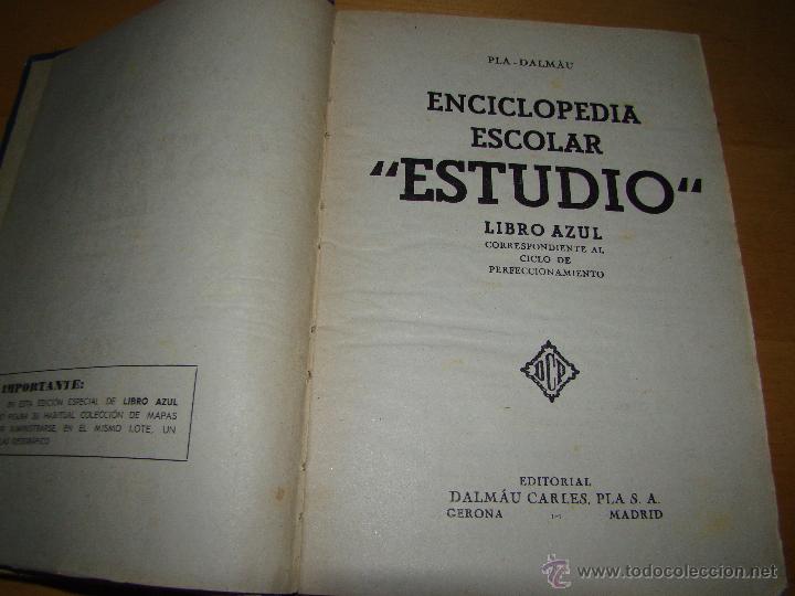 Libros de segunda mano: ENCICLOPEDIA ESTUDIO - LIBRO AZUL - EDICI&Oacute;N ESPECIAL - Foto 2
