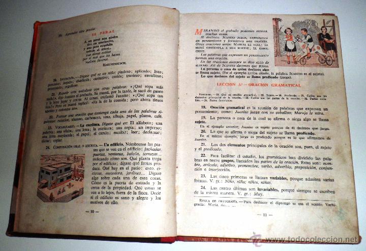 Libros de segunda mano: GRAM&Aacute;TICA. PRIMER GRADO. EDITORIAL LUIS VIVES. (1953) - Foto 6