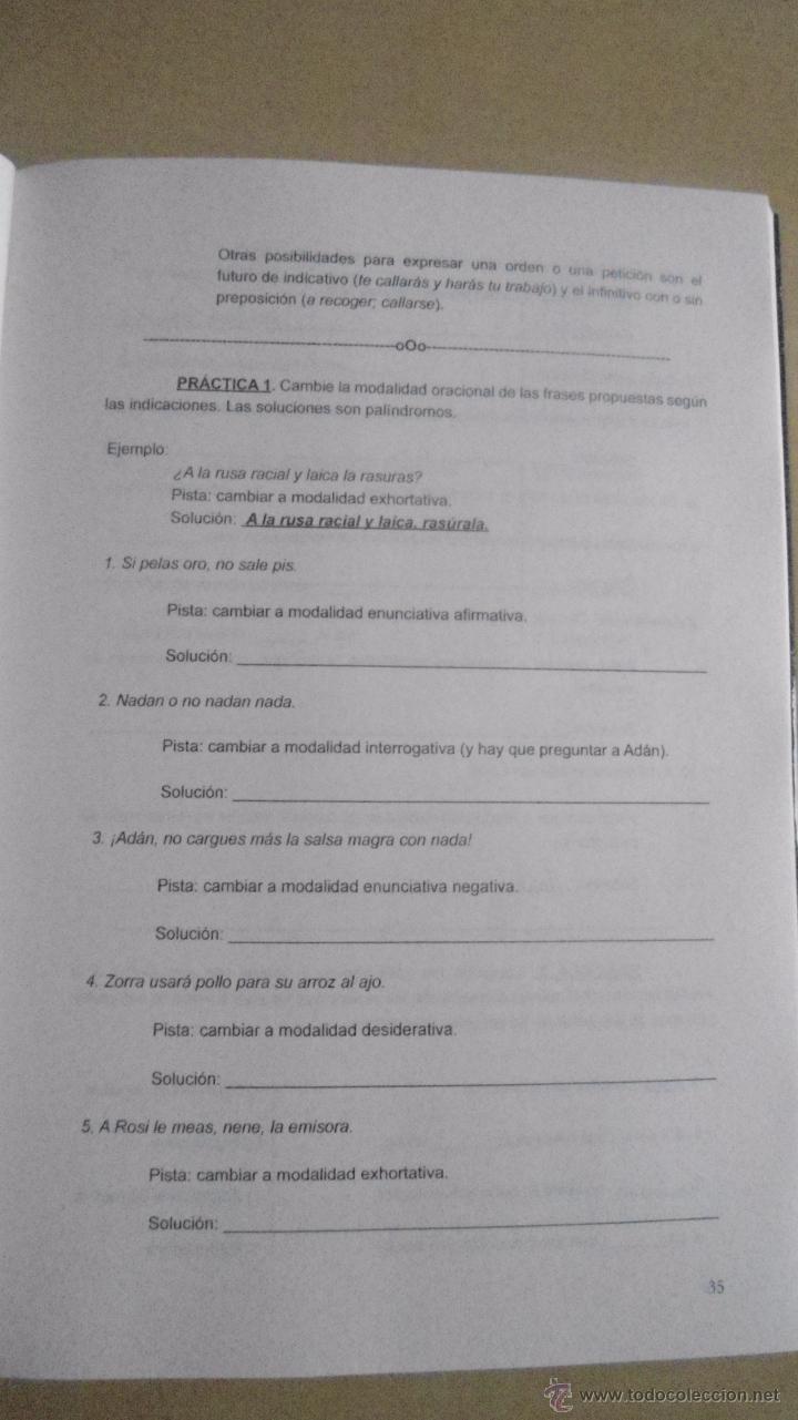 Libros de segunda mano: LENGUA ESPA&Ntilde;OLA: EJERCICIOS CON PAL&Iacute;NDROMOS - Foto 7