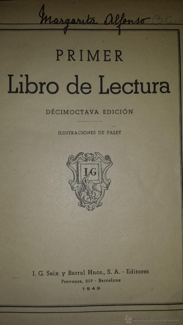 Libros de segunda mano: PRIMER LIBRO DE LECTURA -1949 - Foto 2