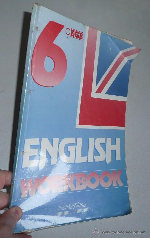 Libros de segunda mano: English Workbook 6&ordm; EGB (Edelvives, 1991) - Foto 1