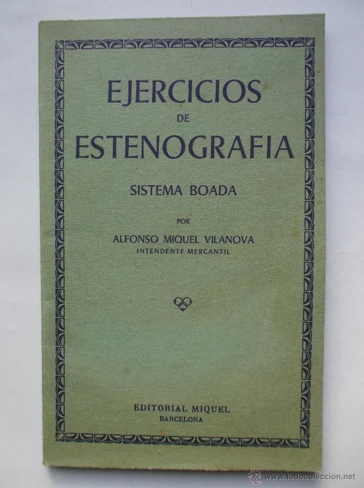 Libros de segunda mano: EJERCICIOS DE ESTENOGRAFIA - SISTEMA BOADA - 1968 - Foto 1
