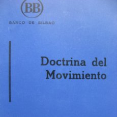 Libros de segunda mano: DOCTRINA DEL MOVIMIENTO. FORMACIÓN PROFESIONAL 1ª PARTE. 39 PÁGINAS. BANCO DE BILBAO.. Lote 53734619