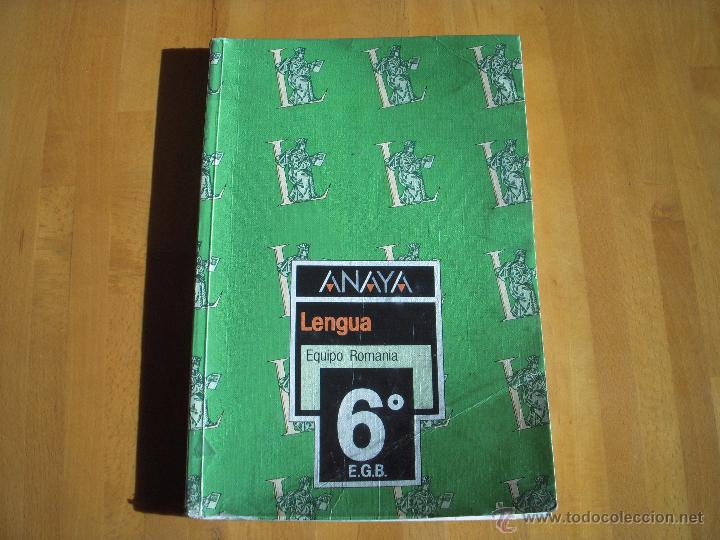 Libros de segunda mano: Lengua. Anaya. Equipo Romania 6&ordm; E.G.B. - Foto 1