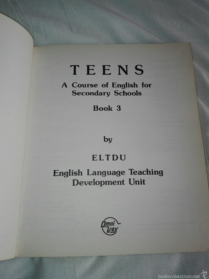Libros de segunda mano: TEENS 3 a course ofenglish forsecondary schools 1984 - Foto 3