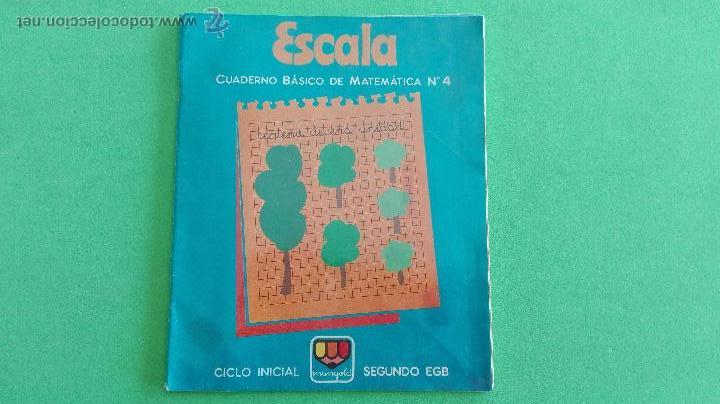 Libros de segunda mano: CUADERNILLO MATEM&Aacute;TICAS N&ordm; 4 - SEGUNDO EGB - ESCALA - Foto 1