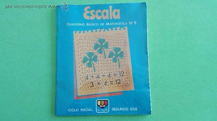 Libros de segunda mano: CUADERNILLO MATEM&Aacute;TICAS N&ordm; 5 - SEGUNDO EGB - ESCALA - Foto 1