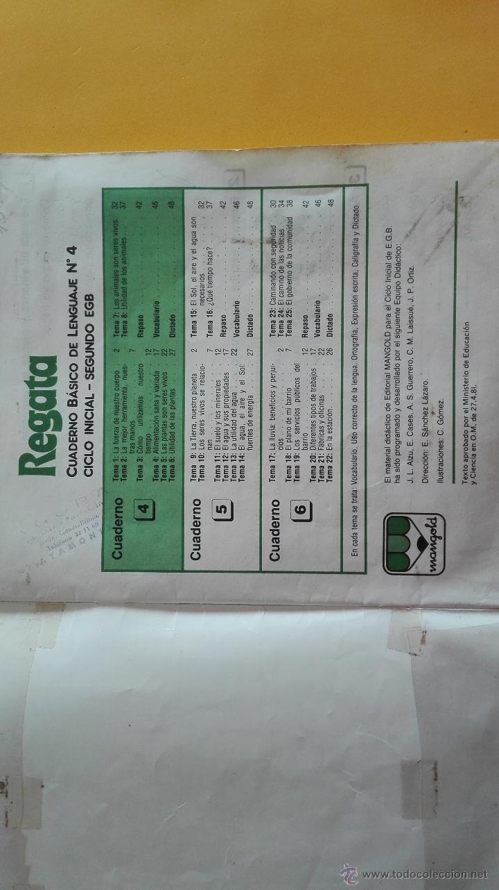 Libros de segunda mano: CUADERNILLO LENGUAJE N&ordm; 4 - SEGUNDO EGB - REGATA - Foto 6
