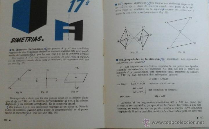 Libros de segunda mano: MATEM&Aacute;TICAS. 4 BACHILLERATO. BRUNO. 1968 Y PROGRAMA - Foto 2