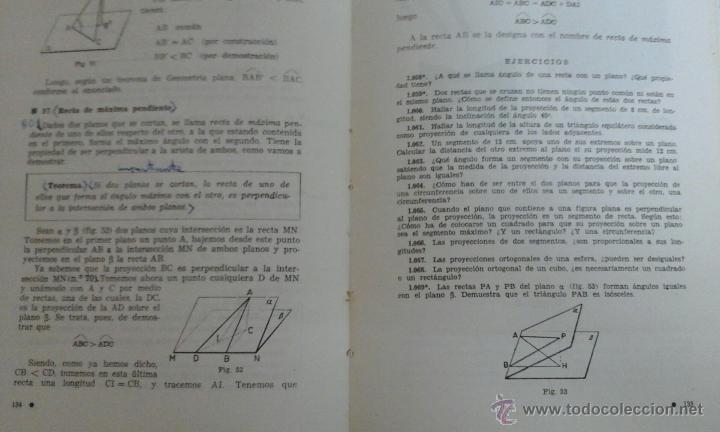 Libros de segunda mano: MATEM&Aacute;TICAS. 4 BACHILLERATO. BRUNO. 1968 Y PROGRAMA - Foto 3