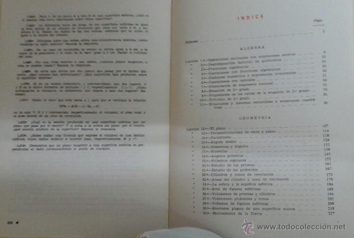 Libros de segunda mano: MATEM&Aacute;TICAS. 4 BACHILLERATO. BRUNO. 1968 Y PROGRAMA - Foto 5
