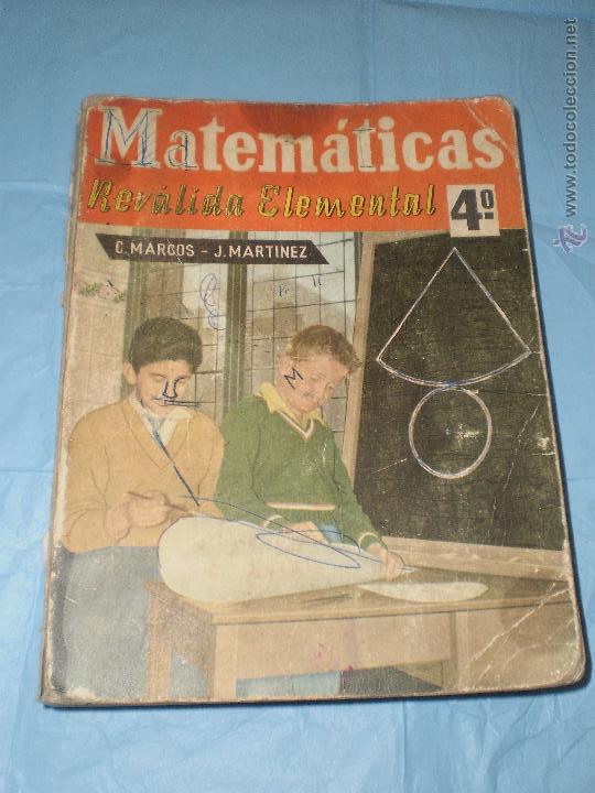 Libros de segunda mano: MATEMATICAS REVALIDA ELEMENTAL 4&ordm; - SM 1964 - Foto 1