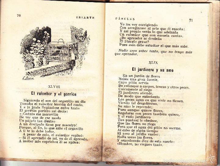 Libros de segunda mano: FABULAS EN VERSO - TOMAS DE IRIARTE - Foto 3