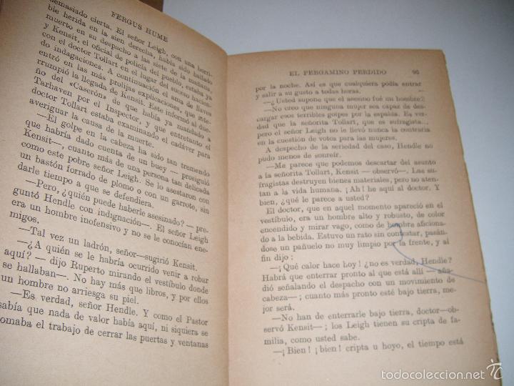 Libros de segunda mano: libro el pergamino perdido de fergus hume - Foto 2