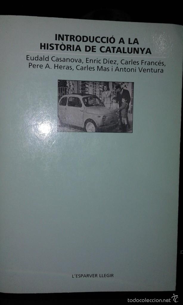 Libros de segunda mano: Introducci&oacute; a la hist&ograve;ria de Catalunya - Foto 1