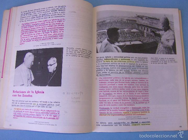 Libros de segunda mano: RELIGION 8&ordm; 8 EGB - SANTILLANA - 1983 - Foto 5