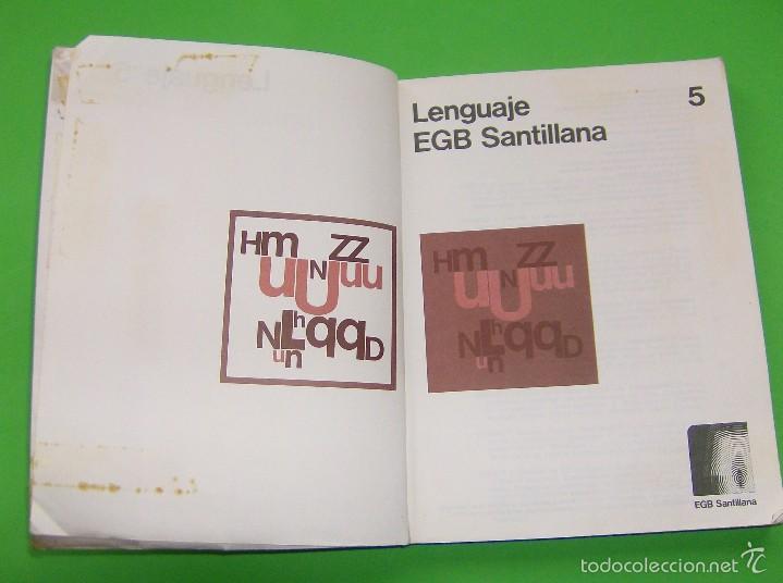 Libros de segunda mano: LENGUAJE 5&ordm; 5 EGB SANTILLANA 1980 - Foto 3