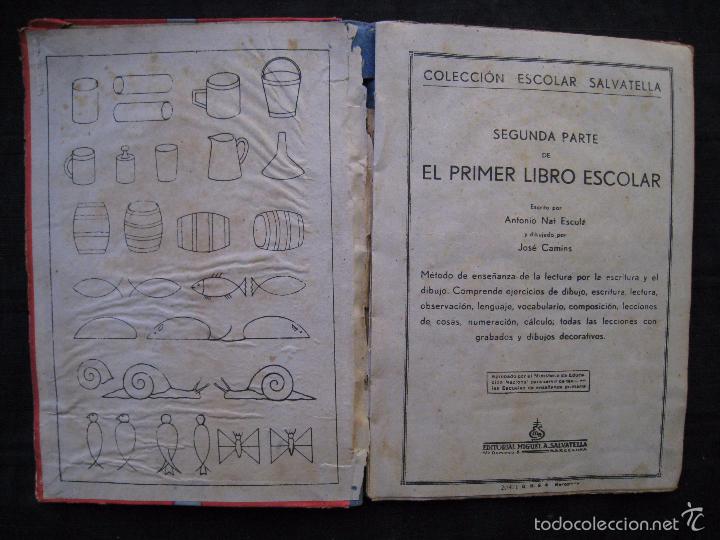 Libros de segunda mano: EL PRIMER LIBRO ESCOLAR - SEGUNDA PARTE - EDITORIAL SALVATELLA. - Foto 5