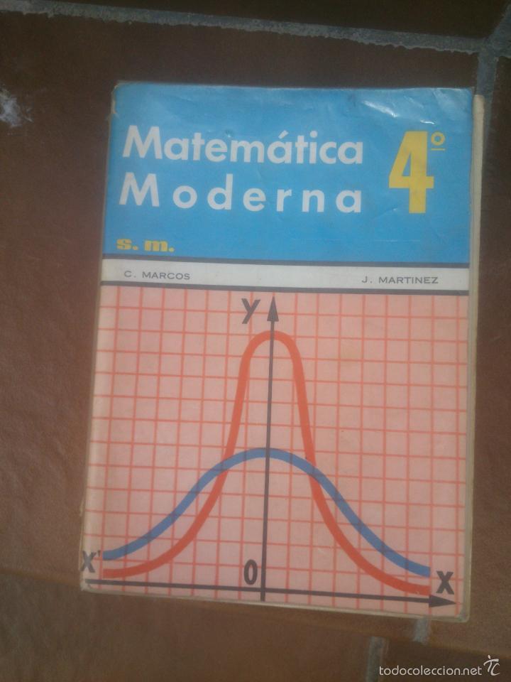 Libros de segunda mano: MATEMATICA MODERNA 4&ordm; - CUARTO CURSO - EDITORIAL SM - MATEMATICAS - 1970 - Foto 1