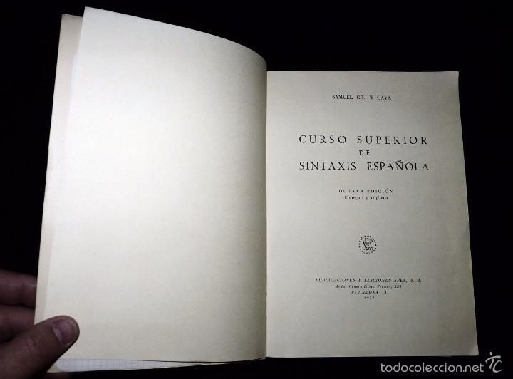 samuel gili y gaya. curso superior de sintaxis - Comprar Libros de