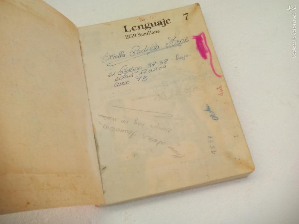 Libros de segunda mano: Lenguaje 7, Editorial Santillana 7&ordm; de EGB. libro de texto, de consulta 1982 - Foto 2