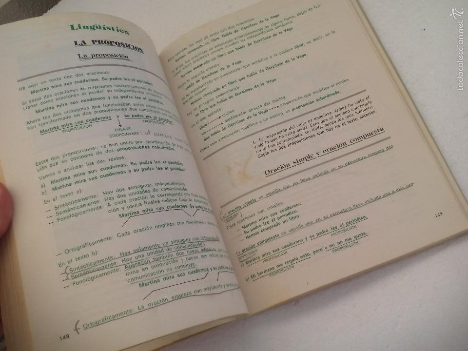 Libros de segunda mano: Lenguaje 7, Editorial Santillana 7&ordm; de EGB. libro de texto, de consulta 1982 - Foto 4