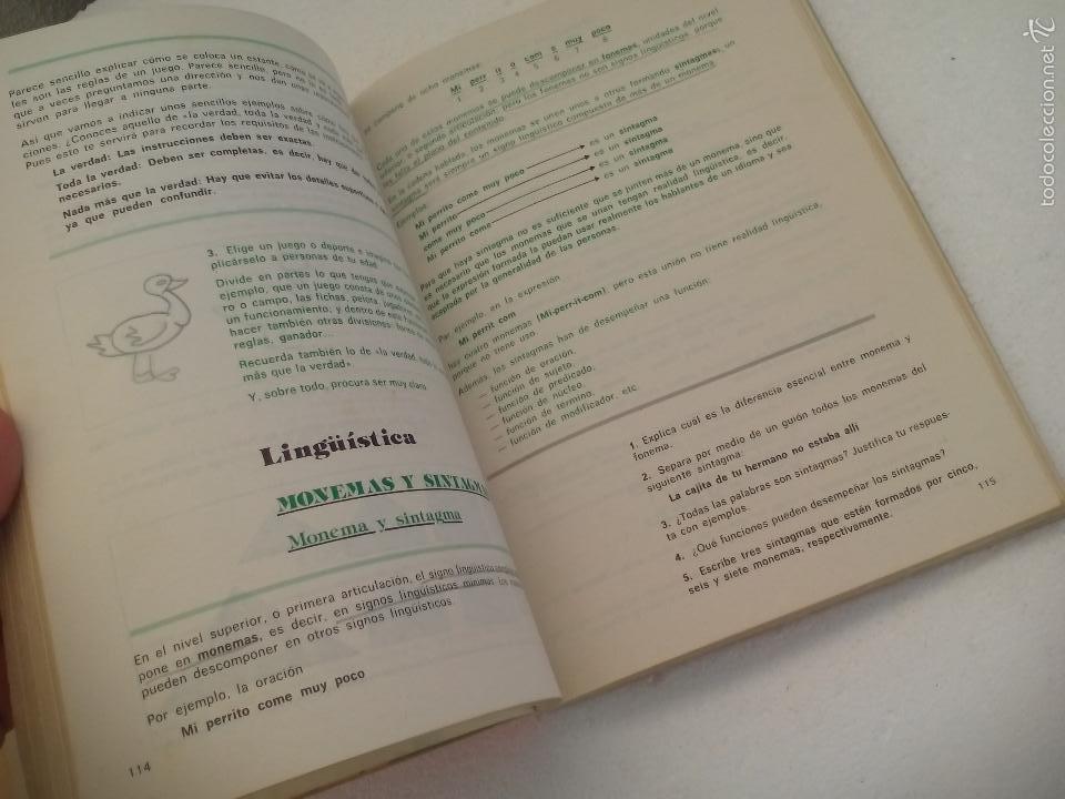 Libros de segunda mano: Lenguaje 7, Editorial Santillana 7&ordm; de EGB. libro de texto, de consulta 1982 - Foto 5