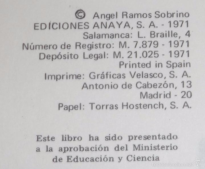 Libros de segunda mano: Libro de Trabajo - Matem&aacute;ticas B&aacute;sicas 2&ordm; - ANAYA (1971) - Foto 3