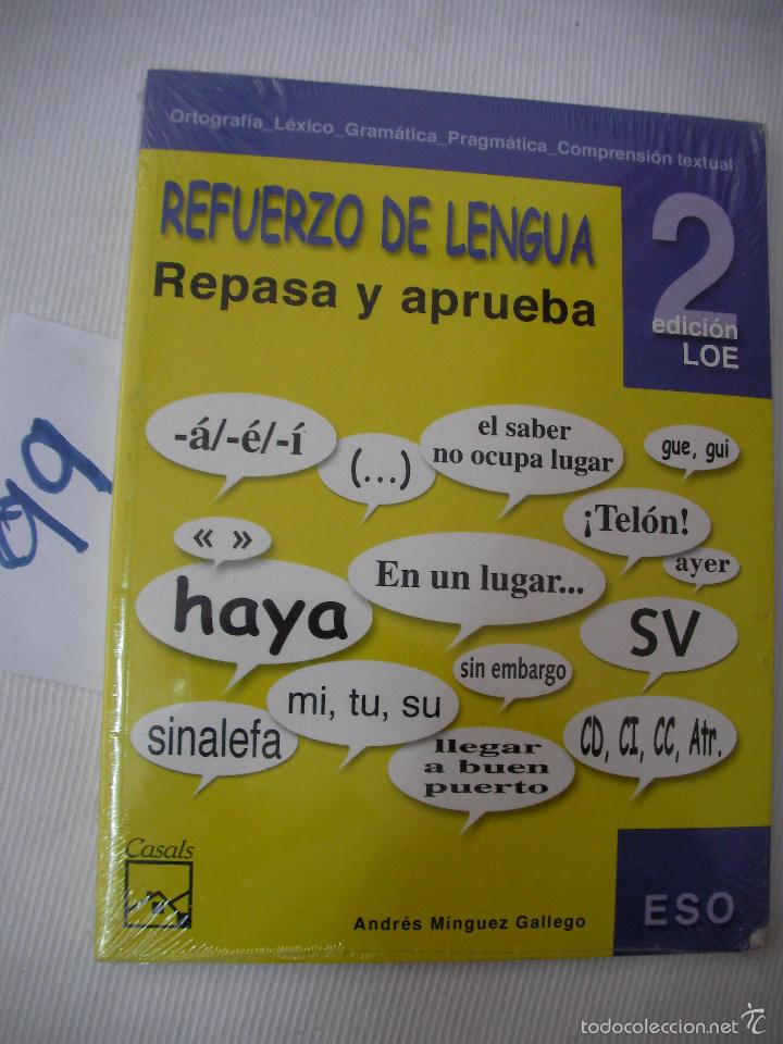 Libros de segunda mano: LIBRO DE TEXTO - REFUERZO DE LENGUA 2 - ANDRES MINGUEZ GALLEGO - Foto 1