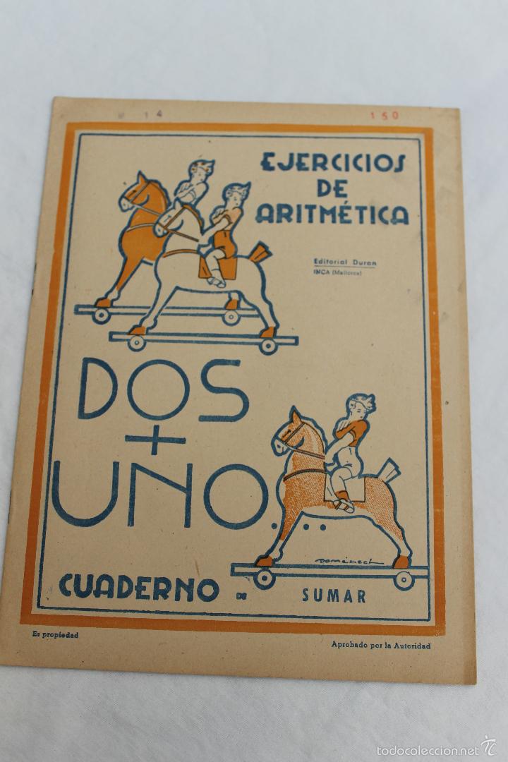 Libros de segunda mano: DOS + UNO, EJERCICIOS DE ARITMETICA, EDITORIAL DURAN, INCA MALLORCA - Foto 1