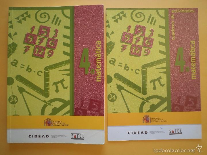 Libros de segunda mano: MATEM&Aacute;TICA. 4a Educaci&oacute;n Secundaria + CUADERNO DE ACTIVIDADES. - Foto 1