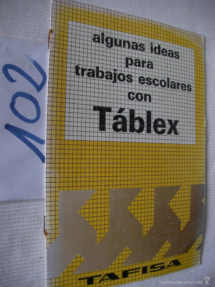 Libros de segunda mano: ALGUNAS IDEAS PARA TRABAJOS MANUALES CON TABLEX - Foto 1