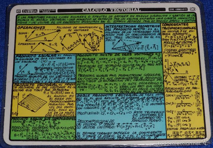 Libros de segunda mano: C&aacute;lculo Vectorial - Serie Formularios n&ordm; 20 - Distein (1970) - Foto 1