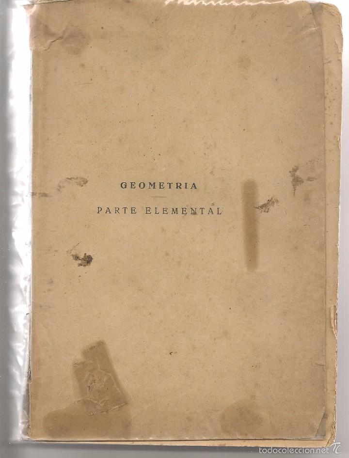 Libros de segunda mano: GEOMETRIA. PARTE ELEMENTAL.  (Z32) - Foto 1