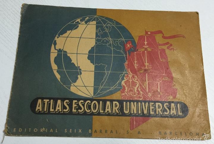 Libros de segunda mano: Atlas Escolar Universal - Editorial Seix Barral - A&ntilde;o 1954 - Foto 1