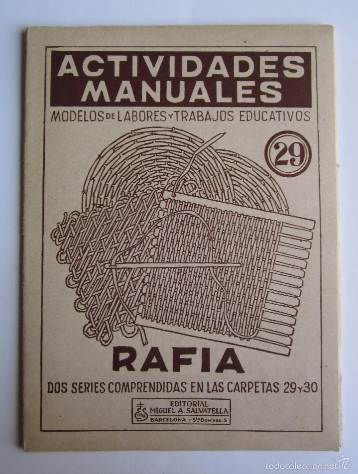 Libros de segunda mano: ACTIVIDADES MANUALES ''RAFIA ''N&ordm;29 13 L&Aacute;MINAS