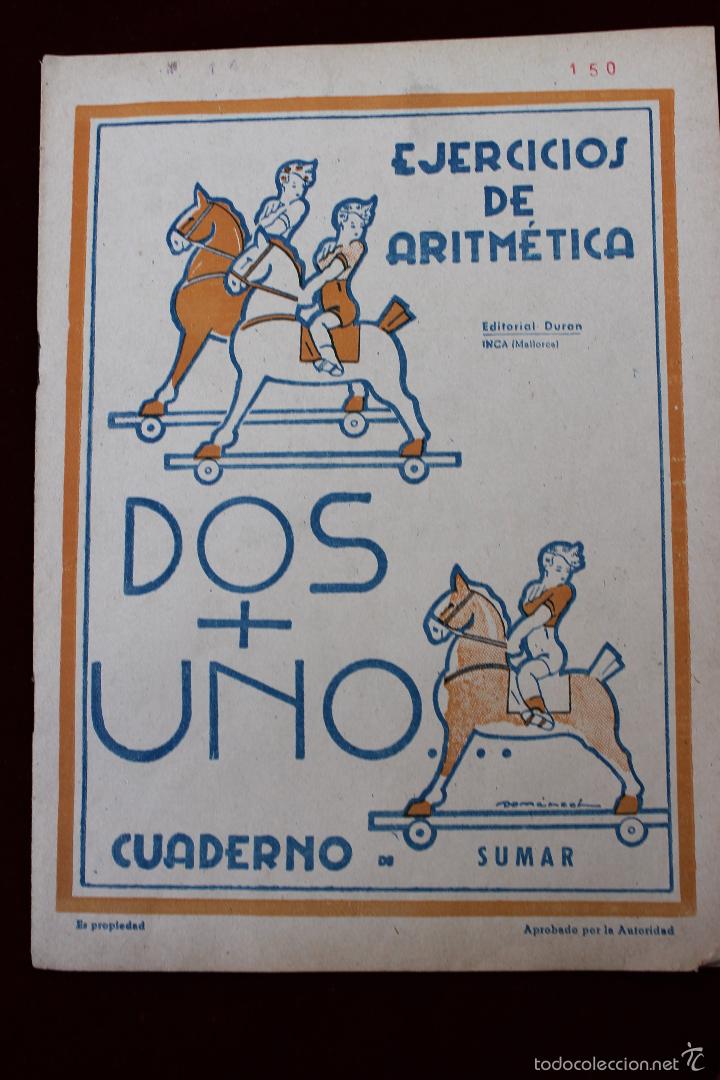 Libros de segunda mano: DOS + UNO, EJERCICIOS DE ARITM&Eacute;TICA, EDITORIAL DURAN, INCA, MALLORCA - Foto 1