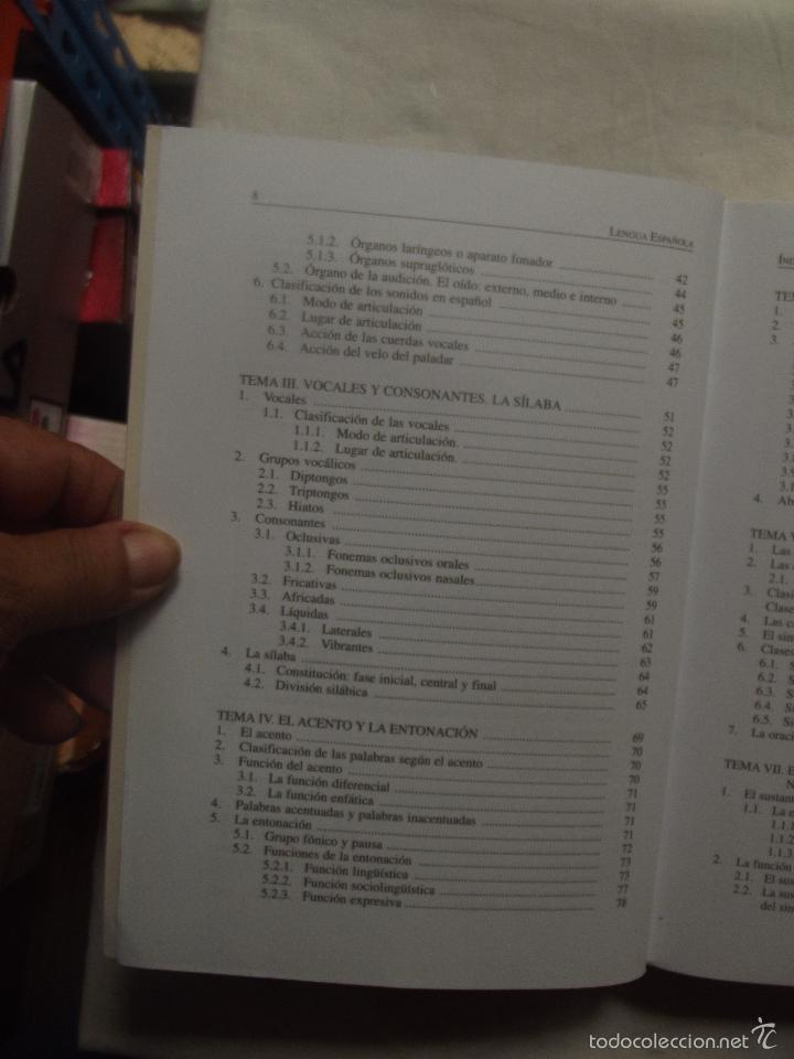 Libros de segunda mano: LENGUA ESPA&Ntilde;OLA CURSO DE ACCESO - Foto 3