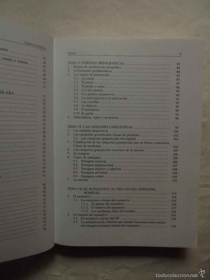 Libros de segunda mano: LENGUA ESPA&Ntilde;OLA CURSO DE ACCESO - Foto 4
