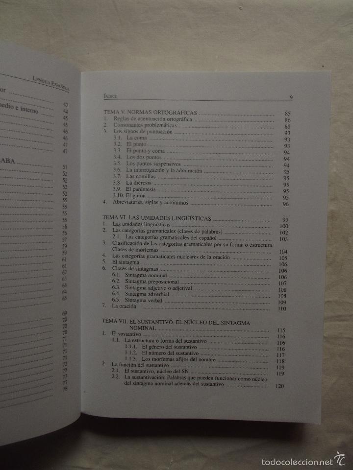 Libros de segunda mano: LENGUA ESPA&Ntilde;OLA CURSO DE ACCESO - Foto 5