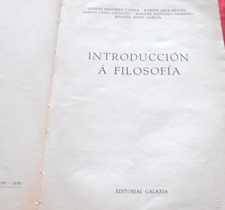 Libros de segunda mano: INTRODUCCION A FILOSOFIA, GALAXIA - Foto 2