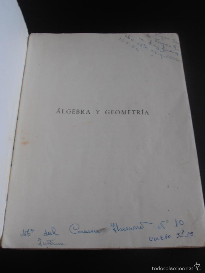 Libros de segunda mano: ANTIGUO LIBRO DE TEXTO MATEMATICAS 3&ordm; EDITORIAL S.M 1959 - Foto 2
