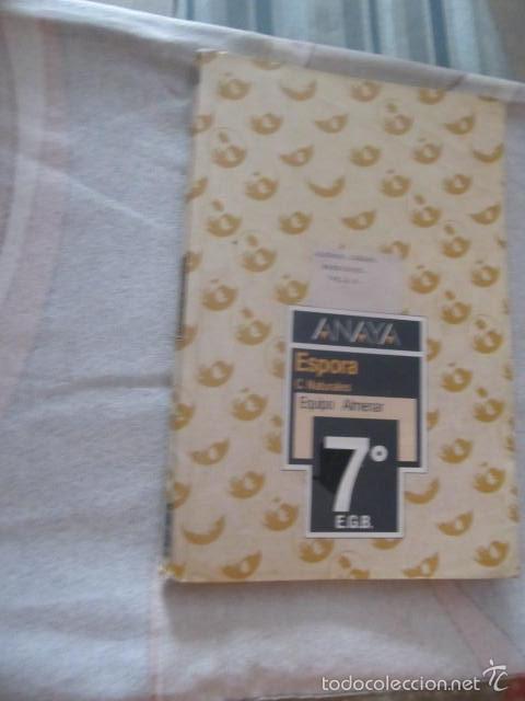 Libros de segunda mano: M69 LIBRO DE TEXTO 7 EGB E.G.B. DE ANAYA ESPORA NATURALES - Foto 1