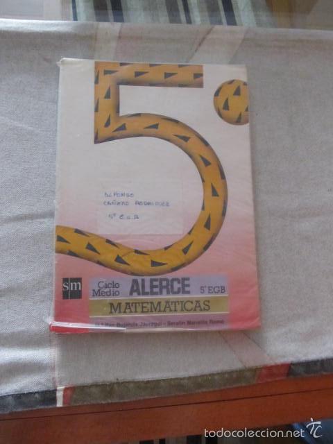 Libros de segunda mano: M69 LIBRO DE TEXTO 5 E.G.B. EGB MATEMATICAS SM - Foto 1