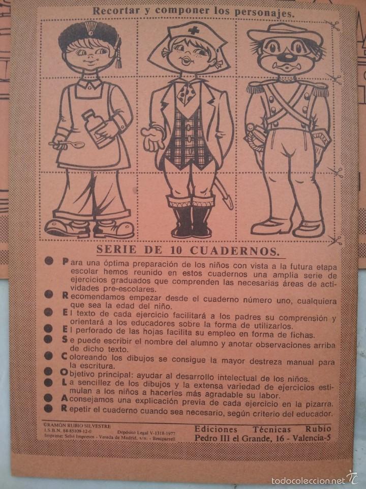 Libros de segunda mano: LOTE DE 8 CUADERNILLOS PRE- ESCOLAR RUBIO. NUEVOS!!!!!!!!! - Foto 2