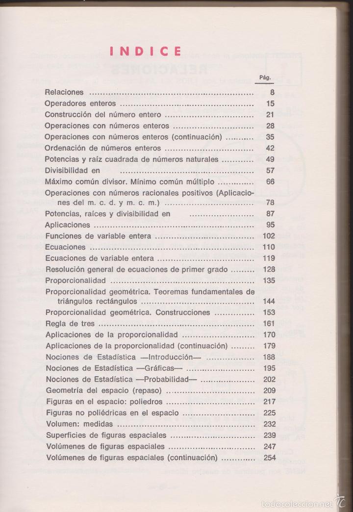Libros de segunda mano: NUEVA MATEMATICA  7&ordm;  DE  E.G.B. - EDITORIAL ALVAREZ MI&Ntilde;ON DE VALLADOLID - Foto 2