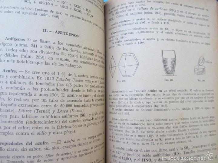 Libros de segunda mano: libro escolar ciencias cosmologicas , cuarto curso , luis vives 1948 - Foto 6