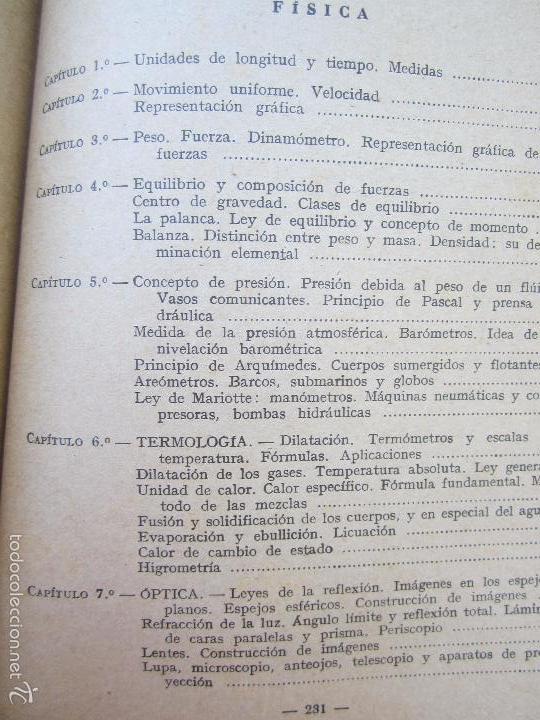 Libros de segunda mano: libro escolar ciencias cosmologicas , cuarto curso , luis vives 1948 - Foto 9